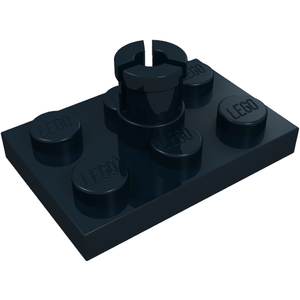 LEGO 3462 Plate, Modified 2 x 3 with Helicopter Rotor Holder in Black - Authentic LEGO Part