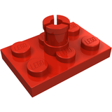 LEGO 3462 Plate, Modified 2 x 3 with Helicopter Rotor Holder in Red - Authentic LEGO Part