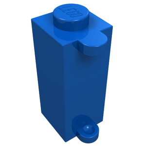 LEGO 3581 Brick, Modified 1 x 1 x 2 with Shutter Holder in Blue - Authentic LEGO Part