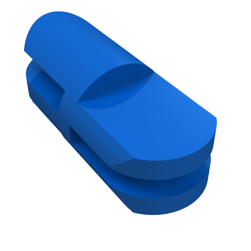LEGO 3612 Arm Piece Straight with 2 and 3 Fingers in Blue - Authentic LEGO Part