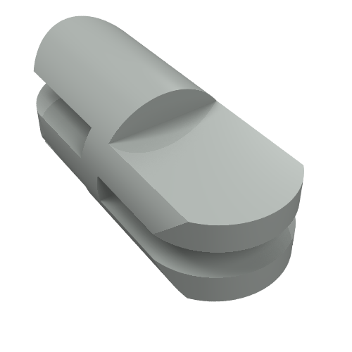 LEGO 3612 Arm Piece Straight with 2 and 3 Fingers in Light Gray - Authentic LEGO Part