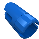 LEGO 3613 Arm Piece with Tow Ball Socket, 3 Fingers in Blue - Authentic LEGO Part