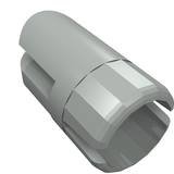 LEGO 3613 Arm Piece with Tow Ball Socket, 3 Fingers in Light Gray - Authentic LEGO Part