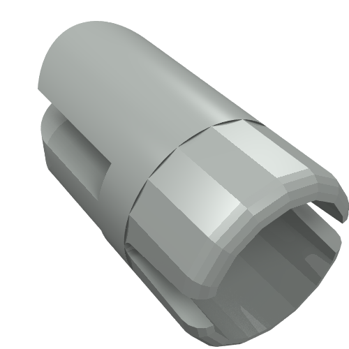 LEGO 3613 Arm Piece with Tow Ball Socket, 3 Fingers in Light Gray - Authentic LEGO Part