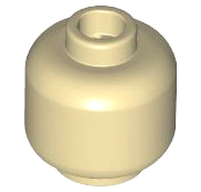 LEGO 3626 Minifigure, Head (Plain) in Tan - Authentic LEGO Part
