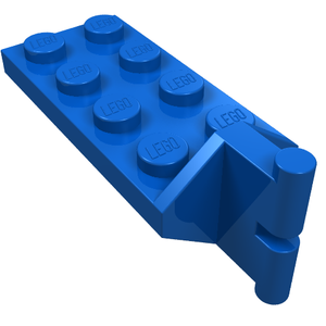 LEGO 3639 Hinge Plate 2 x 4 with Articulated Joint - Male in Blue - Authentic LEGO Part