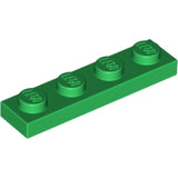 LEGO 3710 Plate 1 x 4 in Green - Authentic LEGO Part