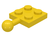 LEGO 3729 Plate, Modified 2 x 2 with Tow Ball in Yellow - Authentic LEGO Part