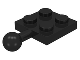 LEGO 3729 Plate, Modified 2 x 2 with Tow Ball in Black - Authentic LEGO Part