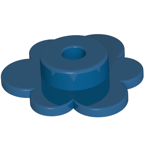 LEGO 3742 Plant Flower Small in Blue - Authentic LEGO Part