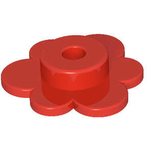LEGO 3742 Plant Flower Small in Red - Authentic LEGO Part