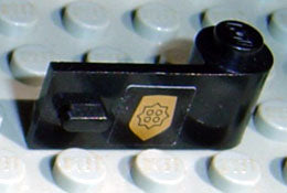 LEGO 3821pb003 Door 1 x 3 x 1 Right with World City Gold Police Badge Pattern (Sticker) - Set 7032 - Main Product Image