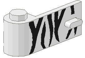 LEGO 3822pb005 Door 1 x 3 x 1 Left with Safari Pattern - Main Product Image