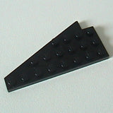 LEGO 3934a Wedge, Plate 8 x 4 Wing Right without Underside Stud Notch in Black - Authentic LEGO Part