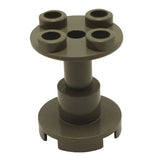 LEGO 3940b Support 2 x 2 x 2 Stand with Complete Hole in Dark Gray - Authentic LEGO Part