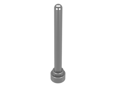 LEGO 3957 Antenna 4H - Round Top in Chrome Silver - Authentic LEGO Part