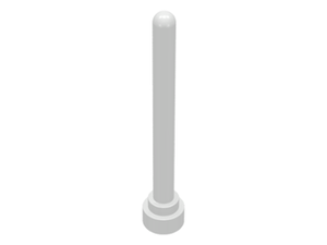 LEGO 3957 Antenna 4H - Round Top in White - Authentic LEGO Part