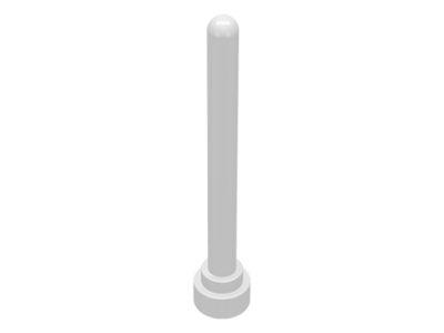 LEGO 3957 Antenna 4H - Round Top in White - Authentic LEGO Part