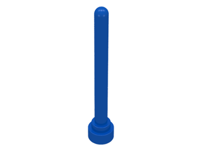 LEGO 3957 Antenna 4H - Round Top in Blue - Authentic LEGO Part