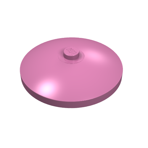 LEGO 3960 Dish 4 x 4 Inverted (Radar) with Solid Stud in Dark Pink - Authentic LEGO Part