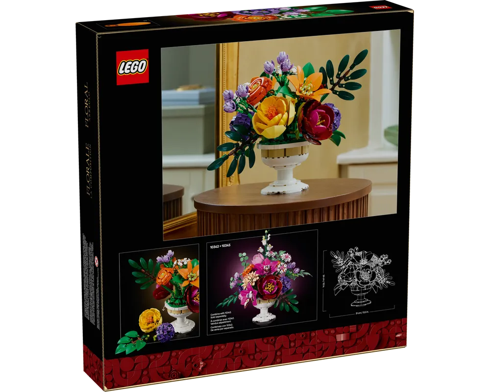 LEGO Botanicals 10345 - Flower Arrangement - Authentic LEGO Set Image 3