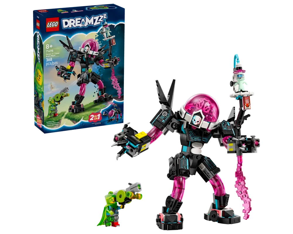 LEGO DREAMZzz 71495 - Mateo vs. Cyber Brain Mech - Authentic LEGO Set Main Image