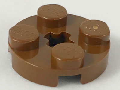 LEGO 4032 Plate, Round 2 x 2 with Axle Hole in Green - Authentic LEGO Part