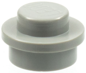 LEGO 4073 Plate Round 1 x 1 with Solid Stud in Light Gray - Authentic LEGO Part