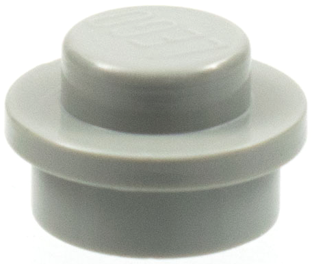 LEGO 4073 Plate Round 1 x 1 with Solid Stud in Light Gray - Authentic LEGO Part