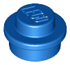 LEGO 4073 Plate Round 1 x 1 with Solid Stud in Blue - Authentic LEGO Part