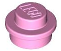 LEGO 4073 Plate Round 1 x 1 with Solid Stud in Bright Pink - Authentic LEGO Part