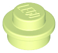 LEGO 4073 Plate Round 1 x 1 with Solid Stud in Yellowish Green - Authentic LEGO Part