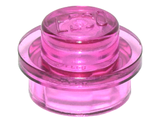 LEGO 4073 Plate Round 1 x 1 with Solid Stud in Trans-Dark Pink - Authentic LEGO Part