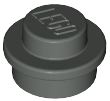LEGO 4073 Plate Round 1 x 1 with Solid Stud in Dark Gray - Authentic LEGO Part