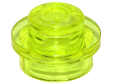 LEGO 4073 Plate Round 1 x 1 with Solid Stud in Trans-Neon Green - Authentic LEGO Part