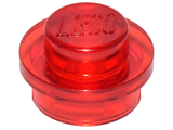 LEGO 4073 Plate Round 1 x 1 with Solid Stud in Trans-Red - Authentic LEGO Part