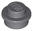 LEGO 4073 Plate Round 1 x 1 with Solid Stud in Dark Bluish Gray - Authentic LEGO Part