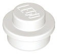 LEGO 4073 Plate Round 1 x 1 with Solid Stud in White - Authentic LEGO Part