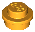 LEGO 4073 Plate Round 1 x 1 with Solid Stud in Bright Light Orange - Authentic LEGO Part