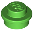 LEGO 4073 Plate Round 1 x 1 with Solid Stud in Bright Green - Authentic LEGO Part