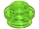 LEGO 4073 Plate Round 1 x 1 with Solid Stud in Trans-Bright Green - Authentic LEGO Part