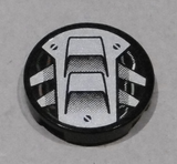 LEGO 4150pb179 Tile, Round 2 x 2 with Light Bluish Gray Air Inlet Pattern (Sticker) - Set 8864 - Main Product Image