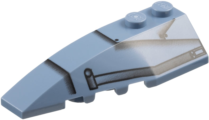 LEGO 41748pb003 Wedge 6 x 2 Left with SW Speeder Pattern - Main Product Image