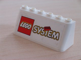LEGO 4176pb06 Windscreen 2 x 6 x 2 with LEGO System Logo Pattern (Sticker) - Sets 3308 / 3309 - Main Product Image