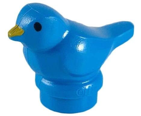 LEGO 41835pb01 Bird, Small with Black Eyes and Bright Light Orange Beak Pattern - Main Product Image