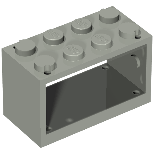 LEGO 4209 String Reel 2 x 4 x 2 Holder in Light Gray - Authentic LEGO Part