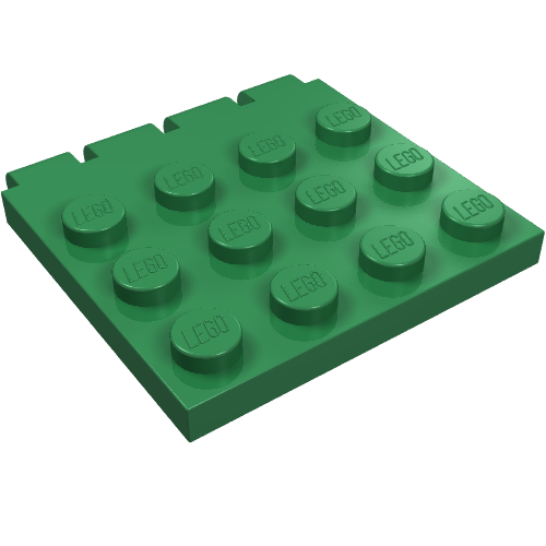 LEGO 4213 Hinge Vehicle Roof 4 x 4 in Green - Authentic LEGO Part