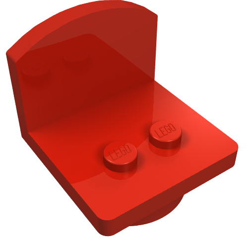 LEGO 4222 Fabuland Chair in Red - Authentic LEGO Part