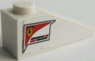 LEGO 4286pb040 Slope 33 3 x 1 with Ferrari Logo and &#39;SCUDERIA FERRARI&#39; Pattern on Both Sides (Stickers) - Set 75879 - Main Product Image