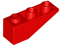 LEGO 4287 Slope, Inverted 33 3 x 1 in Red - Authentic LEGO Part